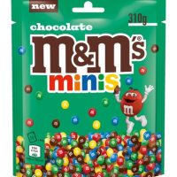 M&M'S Mini Choco milk chocolate lentils in a sugar shell,